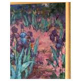 LLC - Iris Floral Oil Painting on Wood Panel by Scott Switzer