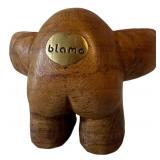 LLC - Signed Artesian Vase & Blamo Hug Wood Figurine