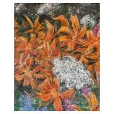 LL - Michael Lokensgard Orange Lilies - Original Floral Canvas Painting