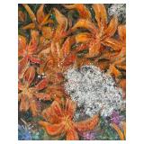 LL - Michael Lokensgard Orange Lilies - Original Floral Canvas Painting