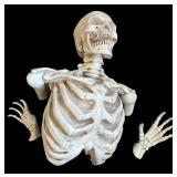 G - Skeleton Bust with Hands - Wall-Hanging Resin Sculpture