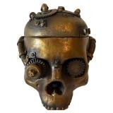 LLC - Pacific Giftware Steampunk Skull Trinket Box with Six Mini Metal Skulls