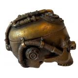 LLC - Pacific Giftware Steampunk Skull Trinket Box with Six Mini Metal Skulls