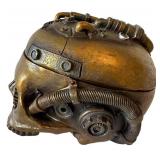 LLC - Pacific Giftware Steampunk Skull Trinket Box with Six Mini Metal Skulls