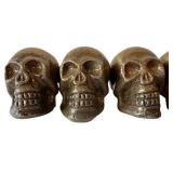 LLC - Pacific Giftware Steampunk Skull Trinket Box with Six Mini Metal Skulls