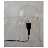 LLC - Karakter Tripod Mini Glass Lamp by Gijs Bakker - Mouth-Blown Clear Glass, UK Plug