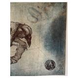 K - The Raven by Tallmadge Doyle  - Line Etching, Aquatint, Signed & Numbered (3/25)