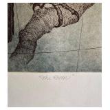 K - The Raven by Tallmadge Doyle  - Line Etching, Aquatint, Signed & Numbered (3/25)
