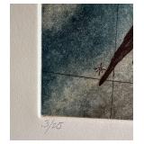 K - The Raven by Tallmadge Doyle  - Line Etching, Aquatint, Signed & Numbered (3/25)