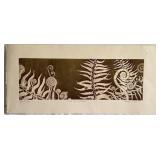 K - Ferns and Fiddleheads by Tallmadge Doyle Signed and Numbered (10/17 Ed. Var) Line Etching & Aquatint