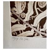K - Ferns and Fiddleheads by Tallmadge Doyle Signed and Numbered (10/17 Ed. Var) Line Etching & Aquatint