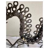 LLC - Steampunk Handcrafted Dragon Chain Sculpture & Hand Carved Crystal Dragon Sculpture Made from Agate