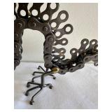 LLC - Steampunk Handcrafted Dragon Chain Sculpture & Hand Carved Crystal Dragon Sculpture Made from Agate