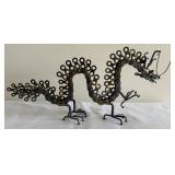LLC - Steampunk Handcrafted Dragon Chain Sculpture & Hand Carved Crystal Dragon Sculpture Made from Agate