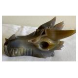 LLC - Steampunk Handcrafted Dragon Chain Sculpture & Hand Carved Crystal Dragon Sculpture Made from Agate