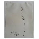 K - Brant Kingman - One-Line Figure Study, Signed and Dated