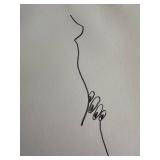 K - Brant Kingman - One-Line Figure Study, Signed and Dated