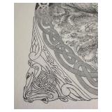K - Steven Paul Carlson Pencil Sketch Dragon (2002)