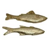 LLR - Metal Decorative Fish Figurines - 12 in Wide (Lot of 5)