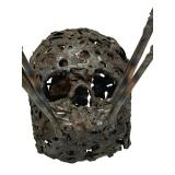 LLS - Metal Spider Sculpture - 8x15 Inches