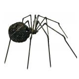 LLS - Metal Spider Sculpture - 8x15 Inches