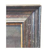 LLS - Original Framed Painting - Abstract Urban Building Scene
