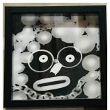 LLS - Framed Black & White Prints - 10x10 in Each - Modern Pop Art Set of 3