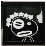 LLS - Framed Black & White Prints - 10x10 in Each - Modern Pop Art Set of 3