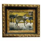LLR - Bedtime Hunter - D.C. Ice Framed Original Painting