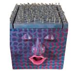 LLR - Whimsical Artisan Creations (Lot of 3) - Painted Folk-Art Box & Figures