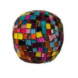 LLR - 3-Piece Mosaic Glass Skull Set - Hand-Painted