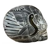 LLR - 3-Piece Mosaic Glass Skull Set - Hand-Painted