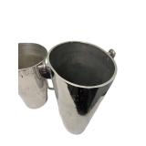 LLC - Decorative Metal Buckets - Set of 3, Tallest 14 in