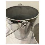 LLC - Decorative Metal Buckets - Set of 3, Tallest 14 in