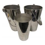 LLC - Metal Buckets - 3-Pack, 14"