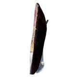 LR - Mexican Ex-Voto Retablo - Vintage Hand-Painted Wooden Panel with Crowned Virgin Mary