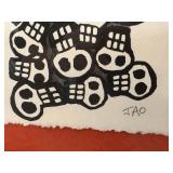 K - JAO Skull Totem Framed Artwork