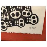 K - JAO Skull Totem Framed Artwork