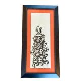 K - JAO Skull Totem Framed Artwork