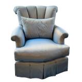 LR - Marge Carlson Silk Upholstered Chair - Custom