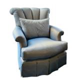 LR - Marge Carlson Silk Upholstered Chair - Custom