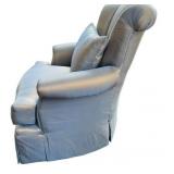 LR - Marge Carlson Silk Upholstered Chair - Custom