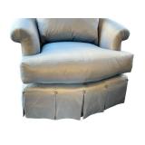 LR - Marge Carlson Silk Upholstered Chair - Custom