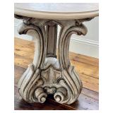 LR - Accent Table - Carved Plaster Base
