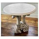 LR - Accent Table - Carved Plaster Base