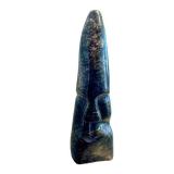 K - Jutai Toonoo, Ancestor Carved Serpentine Figurine, Cape Dorset 2004