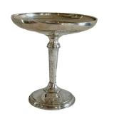 K - Vintage Sterling Silver Compote - Weighted Bottom