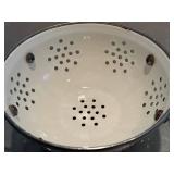 K - Mackenzie Childs Courtly Check Colander with Pedestal Base