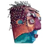 K - Bill Hickman Welded Mask - Wall Hanging Sculpture