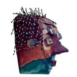K - Bill Hickman Welded Mask - Wall Hanging Sculpture